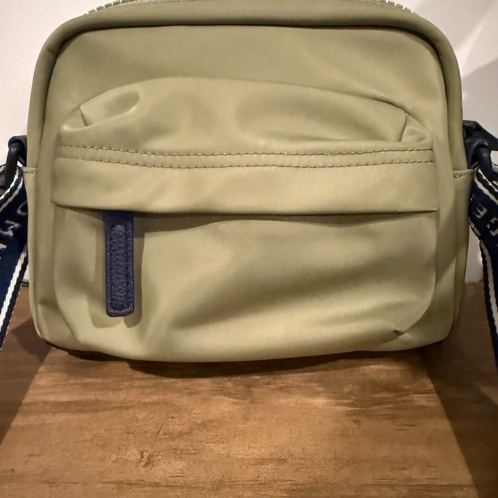 Tommy Hilfiger Crossbody Bag Olive Green Mini Shoulder Bag Logo Strap